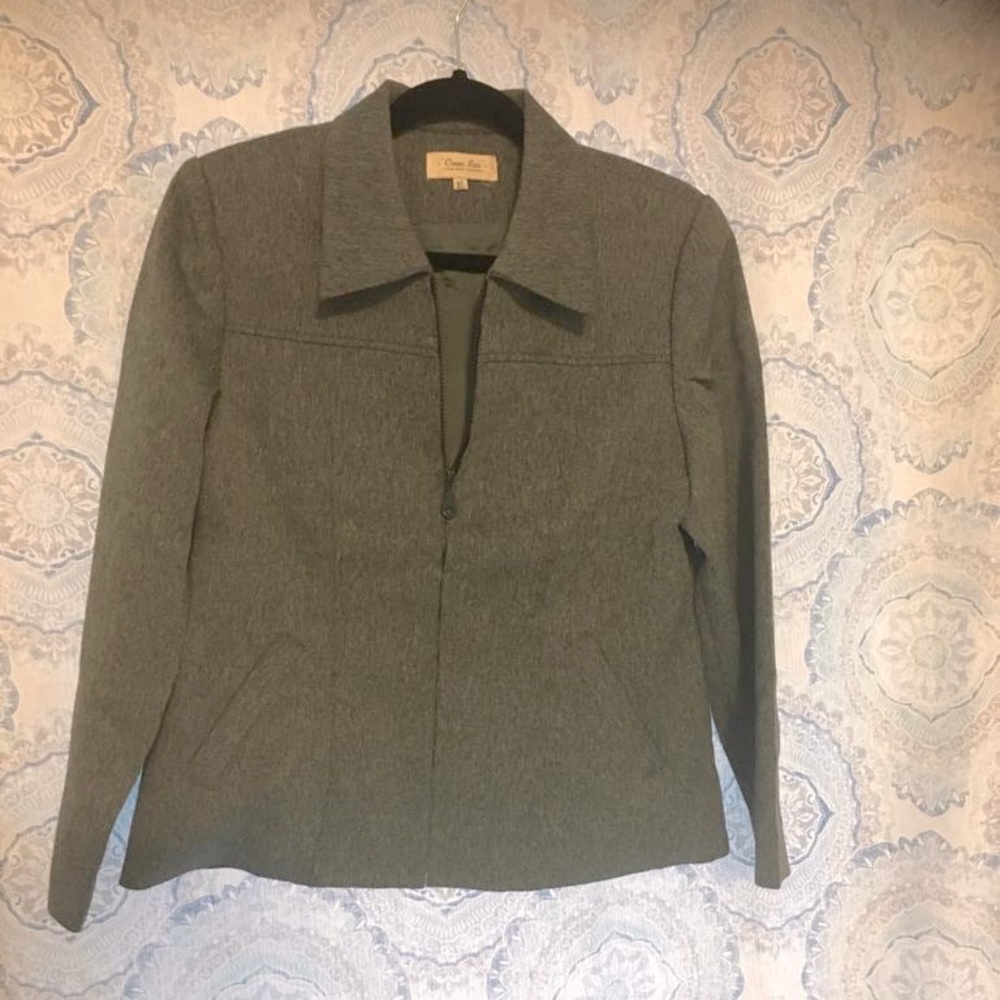 Elegant Slim Fit Business Jacket/Coat Zipper & Underlining - NEW